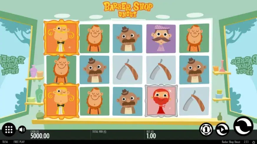 Barber Shop Uncut slot screenshot 1