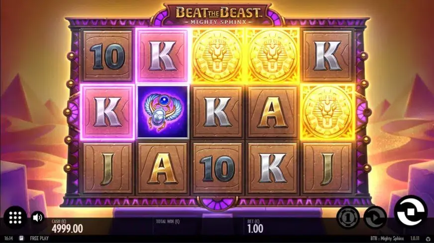 Beat the Beast: Mighty Sphinx slot screenshot 2