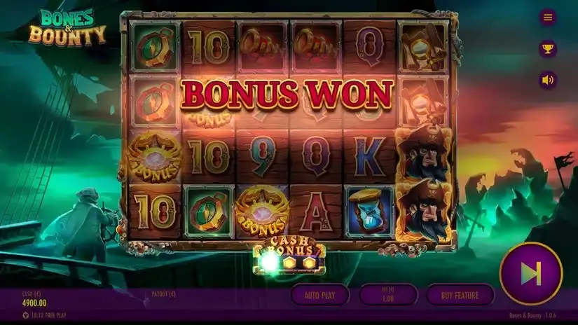 Bones & Bounty slot screenshot 3