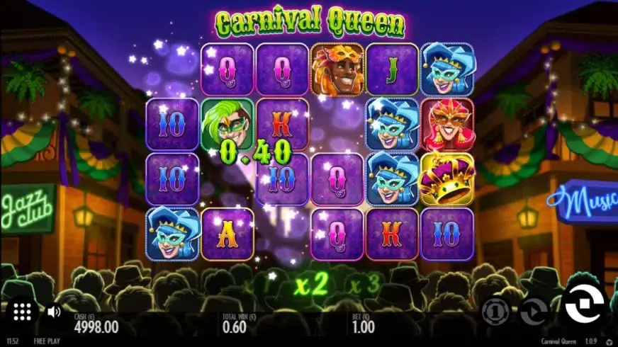 Carnival Queen slot screenshot 2
