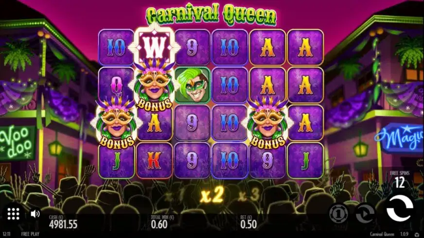 Carnival Queen slot screenshot 6