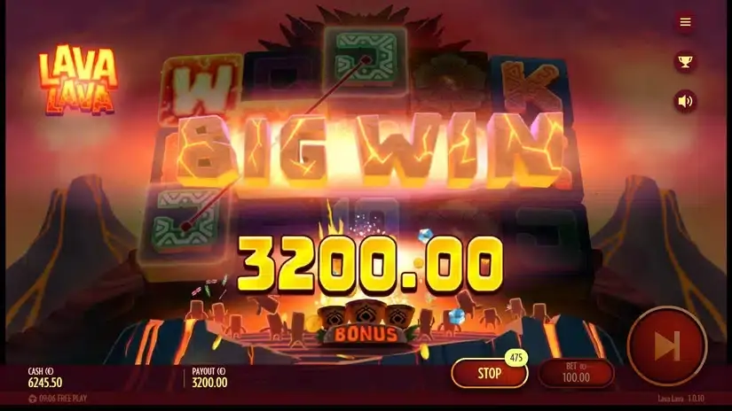 Lava Lava slot screenshot 5