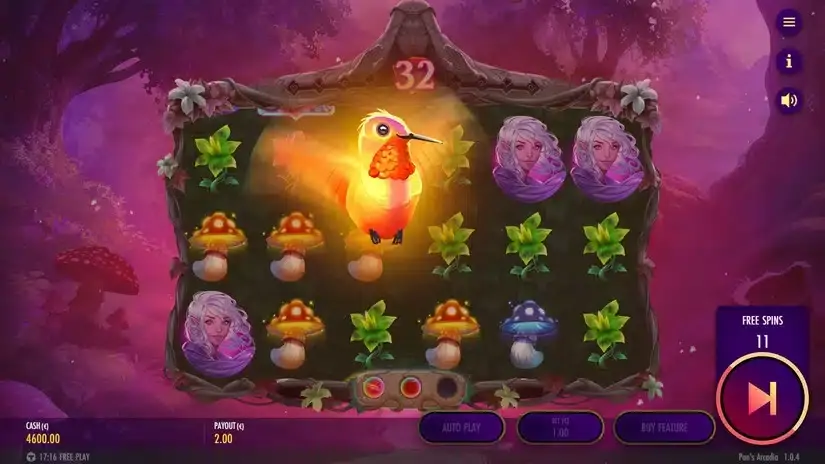 Pan’s Arcadia slot screenshot 6
