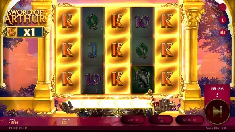 Sword of Arthur slot screenshot 4