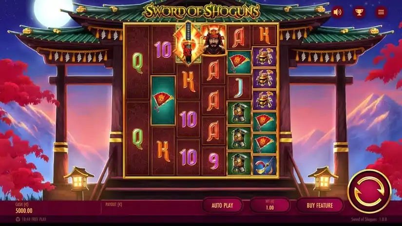 Sword Of Shoguns slot screenshot 