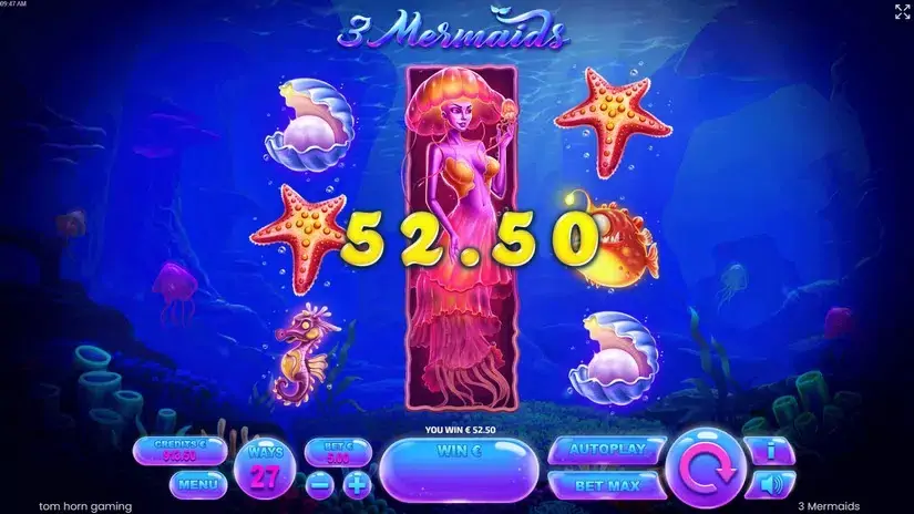 3 Mermaids slot screenshot 3