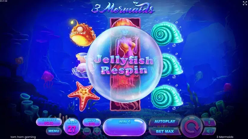 3 Mermaids slot screenshot 2