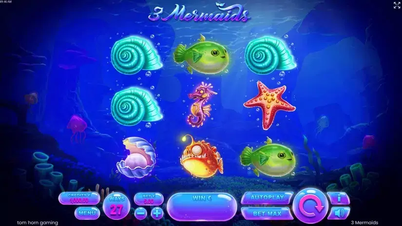 3 Mermaids slot screenshot 1