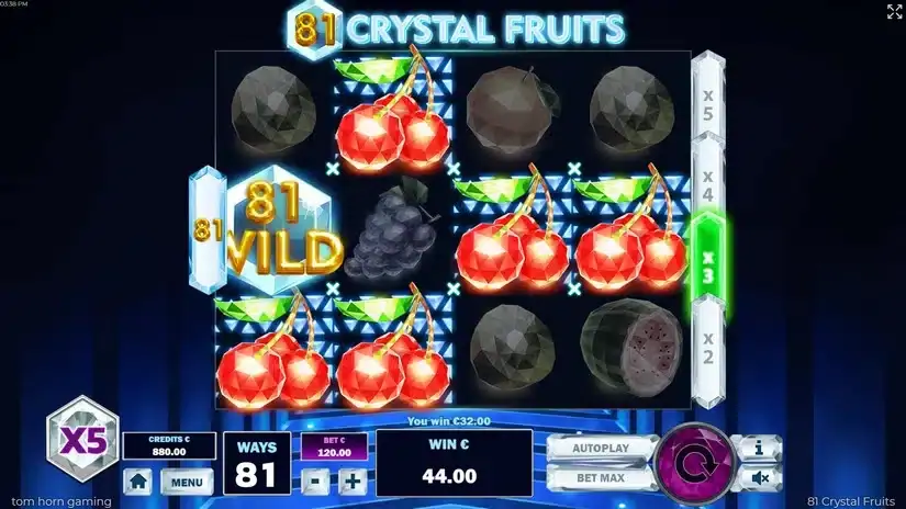 81 Crystal Fruits slot screenshot 3