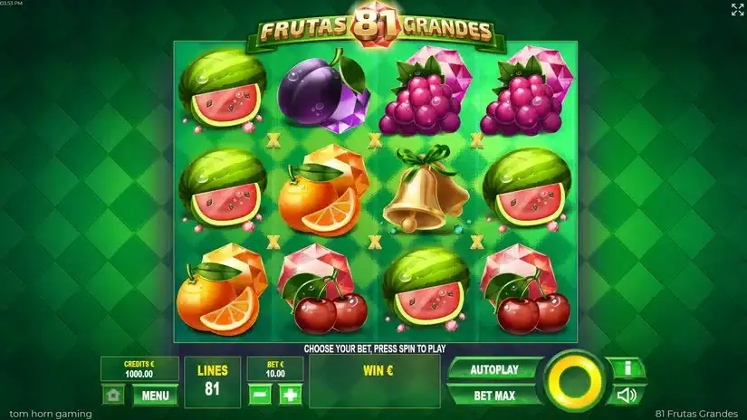81 Frutas Vegas slot screenshot 1