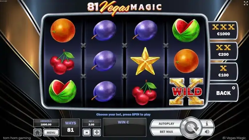 81 Vegas Magic slot screenshot