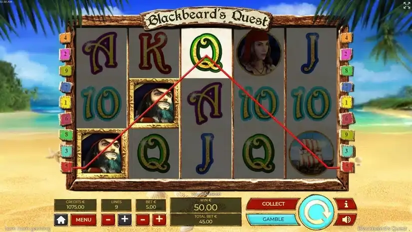 Blackbeards Quest slot screenshot 3
