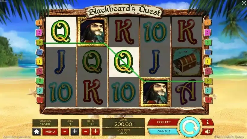 Blackbeards Quest slot screenshot 2