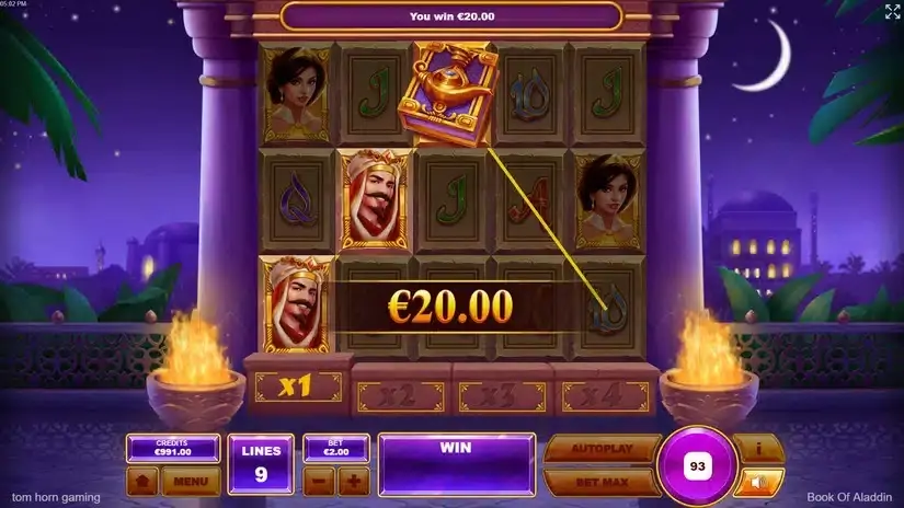 Book of Aladdin slot screenshot 3