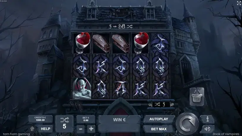 Book of Vampires slot screenshot 1