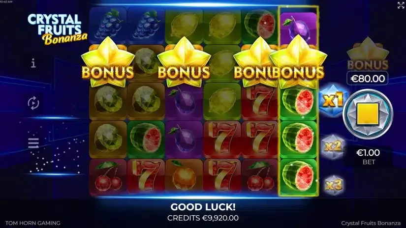 Crystal Fruits Bonanza slot screenshot 2