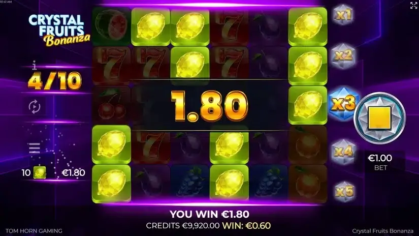 Crystal Fruits Bonanza slot screenshot 4