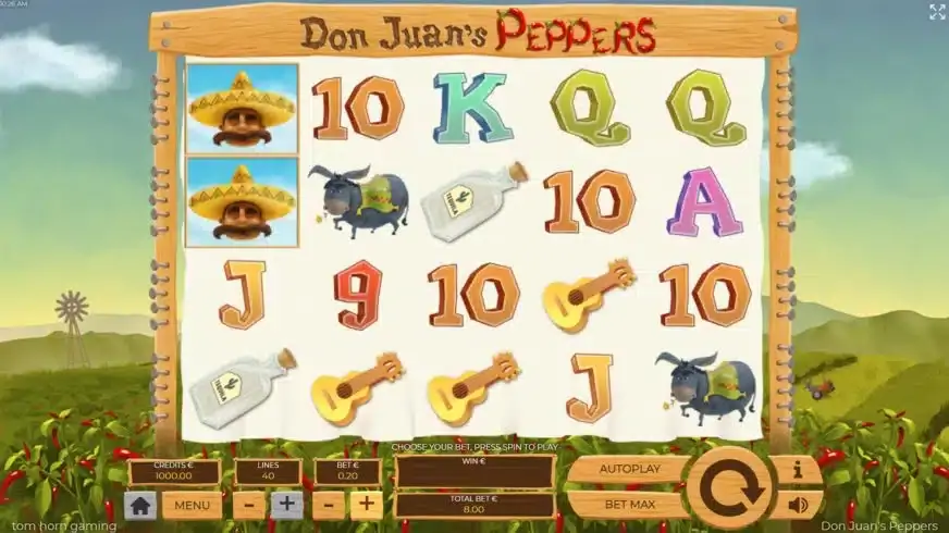 Don Juan Peppers slot screenshot 
