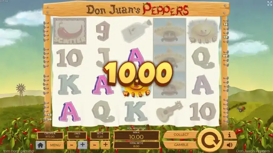 Don Juan Peppers slot screenshot 2