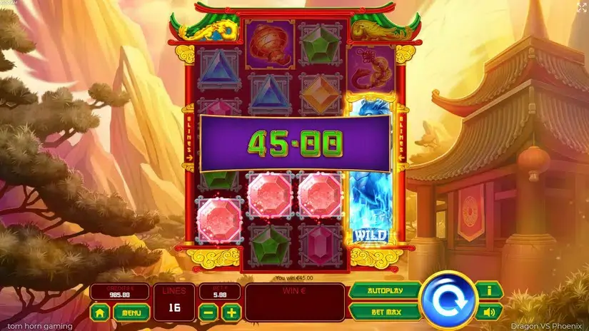 Dragon vs Phoenix slot screenshot 2