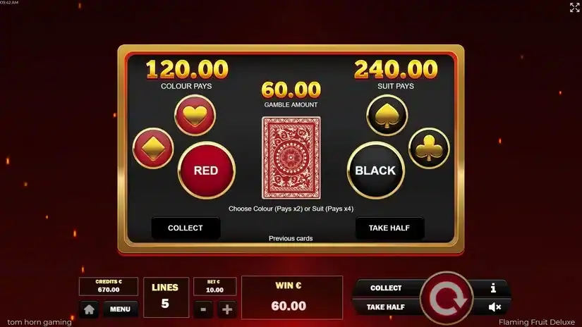 Flaming Fruit Deluxe slot screenshot 3