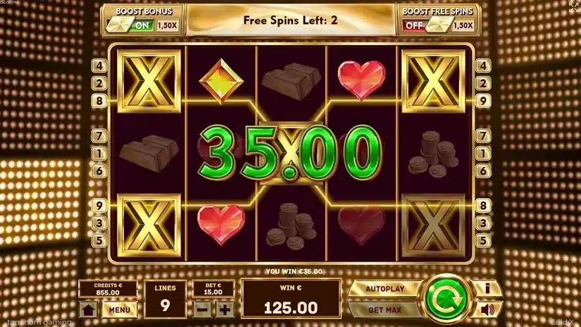 Gold X slot screenshot 5