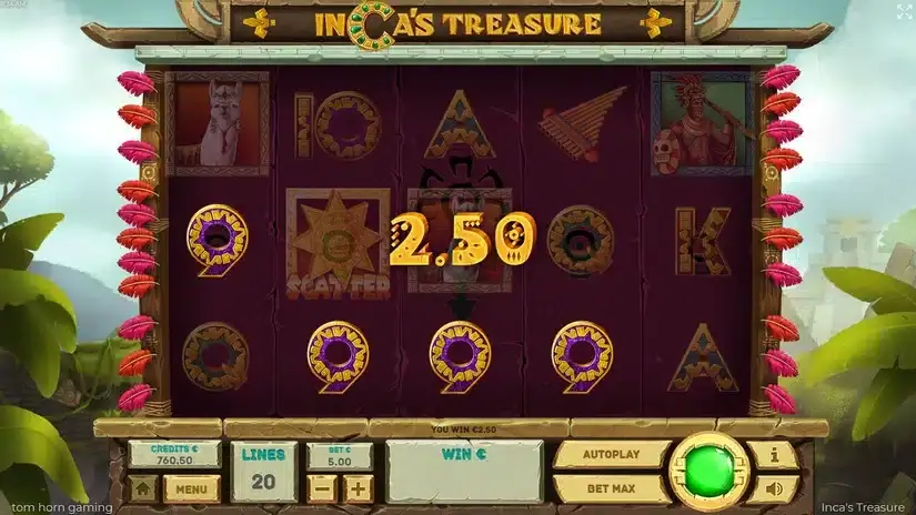 Incas Treasure slot screenshot 2
