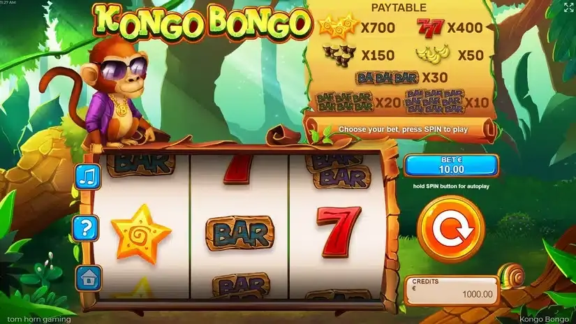 Kongo Bongo slot screenshot 