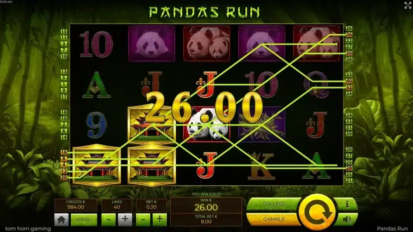 Pandas Run slot screenshot 3