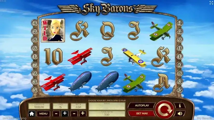 Sky Barrons slot screenshot 