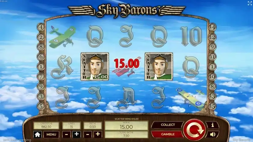 Sky Barrons slot screenshot 3