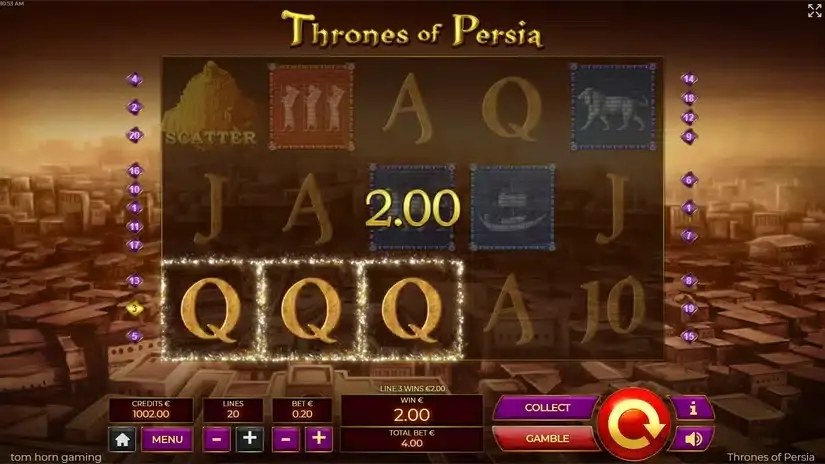 Thrones of Persia slot screenshot 3