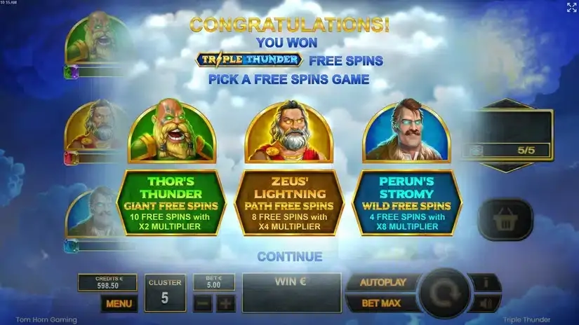 Triple Thunder slot screenshot 4