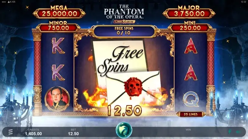 Phantom of the Opera Link & Win slot screenshot 4
