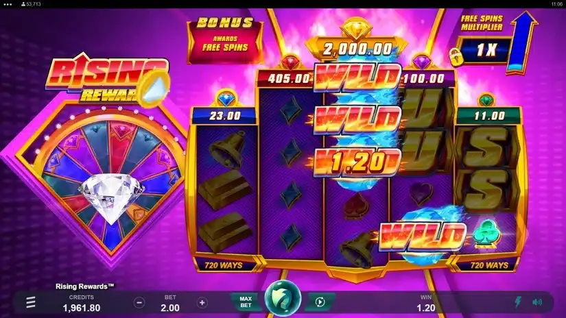 Rising Rewards slot screenshot 3