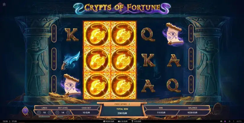 Crypts of Fortune slot screenshot 5