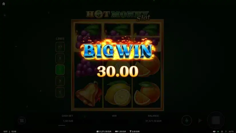 Hot Money Slot slot screenshot