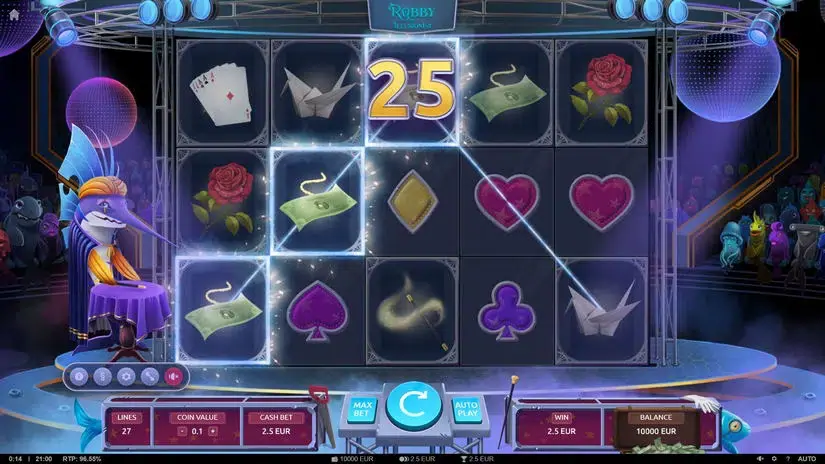 Robby the Illusionist slot screenshot 3