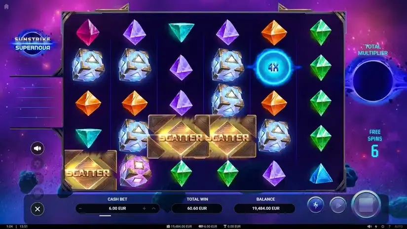 Sunstrike Supernova slot screenshot 5