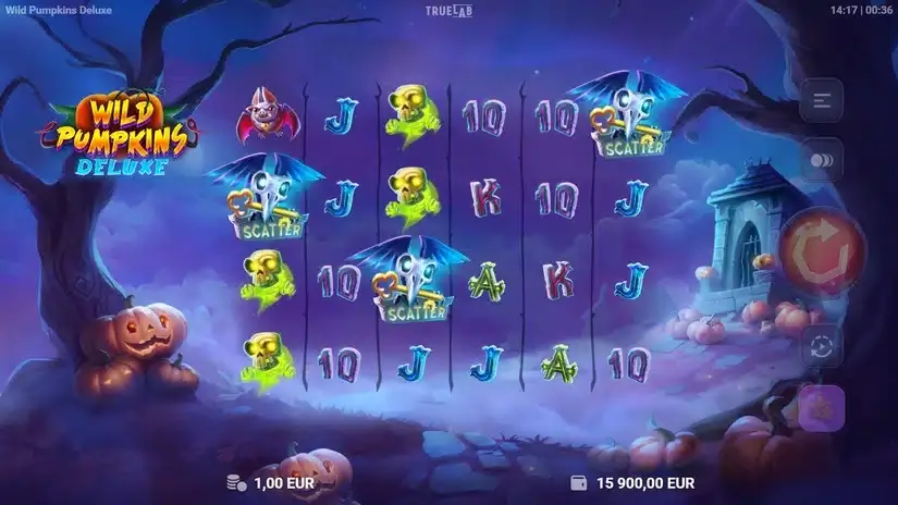Wild Pumpkins Deluxe slot screenshot 2