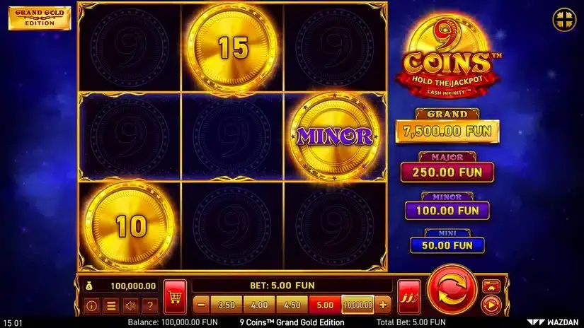 9 Coins™ Grand Gold Edition slot screenshot