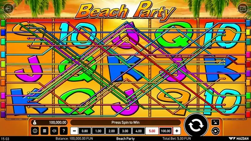Beach Party slot screenshot 