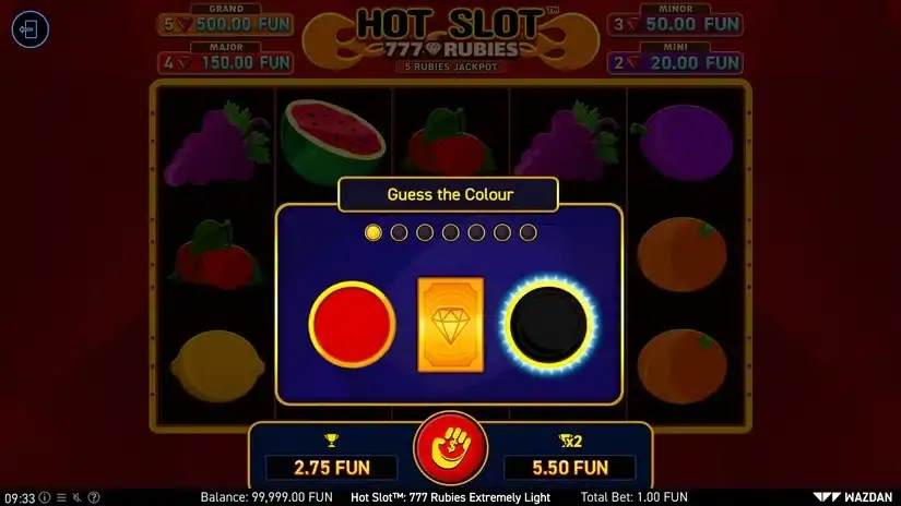 Hot Slot™: 777 Rubies Extremely Light slot screenshot 3