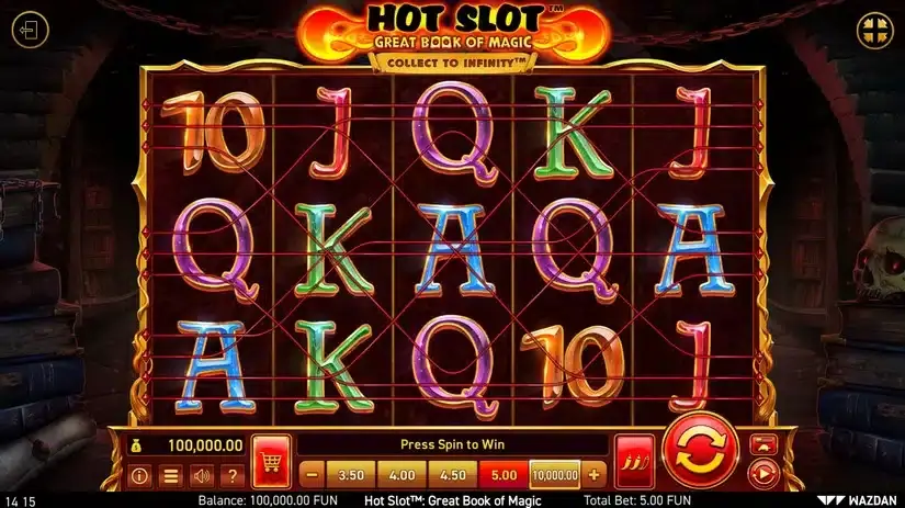 Hot Slot™: Great Book of Magic slot screenshot