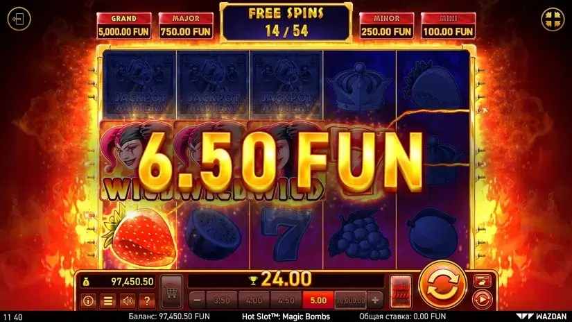Hot Slot™: Magic Bombs slot screenshot 6