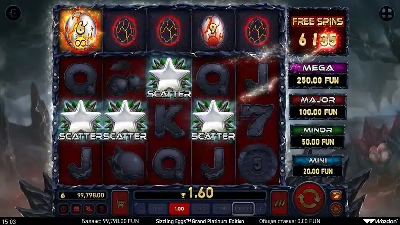 Sizzling Eggs™ Grand Platinum Edition slot screenshot 