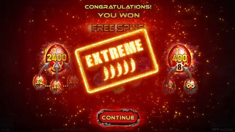 Sizzling Eggs™ slot screenshot 3