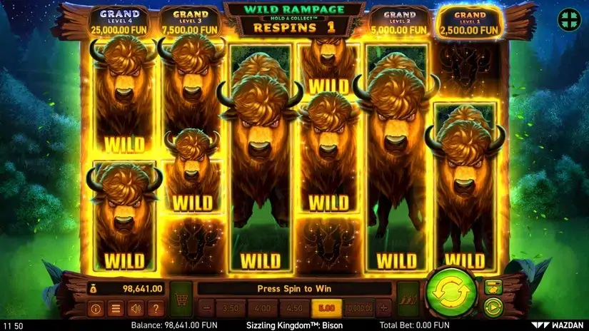 Sizzling Kingdom™: Bison slot screenshot 9