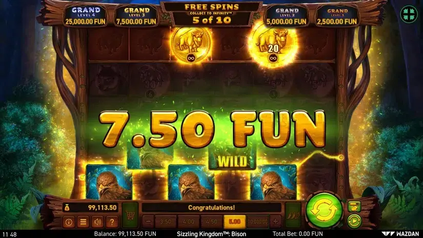 Sizzling Kingdom™: Bison slot screenshot 6