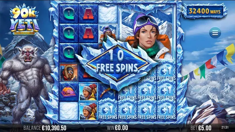 90K Yeti Gigablox slot screenshot 3